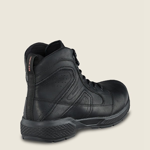 Red Wing Mens Exos Lite - 6-inch Waterproof Toe - Safety Boots Black - 6851YUFIG